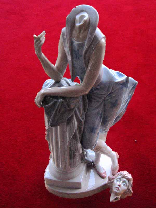 Lladro Clown Figure Repair - Before